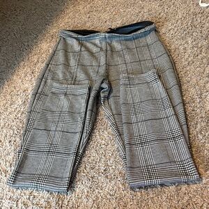 Tahari Men's Black and White Plaid Dress Pants